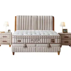 Bambi Boxspringbett 90x200 mit Matratze und Stauraum in braun von Bambi