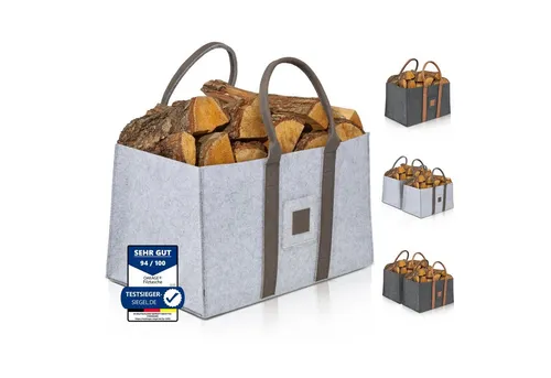 OAKAGE Kaminholzkorb – Stilvoller Holzkorb für Kaminholz und mehr - Kaminholzkörbe: Der OAKAGE Kaminholzkorb vereint Funktionalität und modernes Design. Ergonomisches Tragesystem für müheloses Transportieren von Feuerholz und umweltfreundliche Produktion.