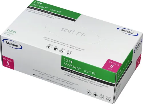 MaiMed Einmalhandschuhe med-soft Latex Größe S