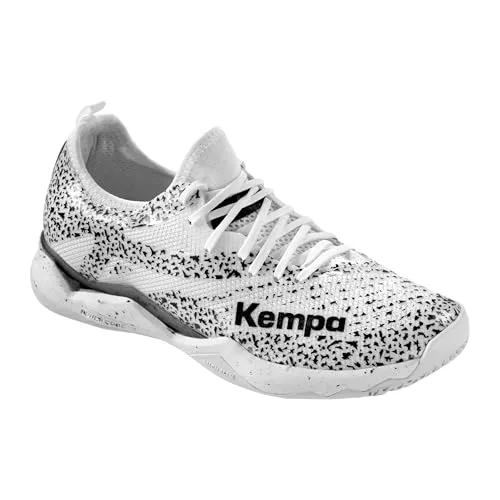 Kempa Wing Lite 2.0 Indoor-Sportschuhe für Damen - Grau EU 38 - Hallenschuhe mit POWER CORE EVA-Dämpfung für optimalen Komfort und MICHELIN Laufsohle für besten Grip. Ideal für Handball und andere Indoor-Sportarten.