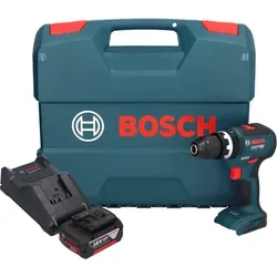Bosch GSB 18V-55 Akku Schlagbohrschrauber - Akkuschrauber mit 55 Nm Drehmoment, inkl. 5 Ah Akku und Ladegerät – ideal für kraftvolles Bohren und Schrauben in Holz und Metall.