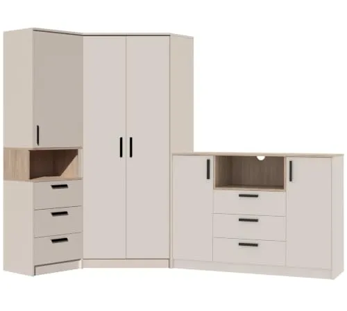Marmex Möbel Mehrzweckschrank-Set Grant SET 38 C