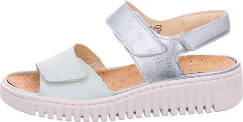 Waldläufer Damen Outdoorsandalen H-Willow 32996-4 - Bequeme Wanderschuhe - Wanderschuhe aus super weichem Glattleder mit gepolstertem, herausnehmbarem Wechselfußbett für optimalen Komfort und einfaches An- und Ausziehen dank Klettverschlüssen.