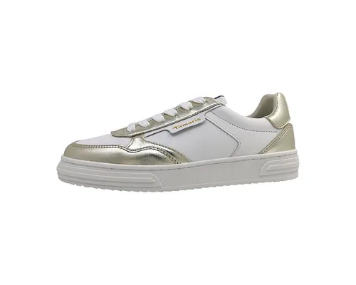 Tamaris Sneaker 1-23617-42 933 - Damen-Sneaker mit modernem Materialmix aus Leder und Synthetik, bequemem COMFORT-Lining und herausnehmbarer Sohle für individuelle Einlagen.