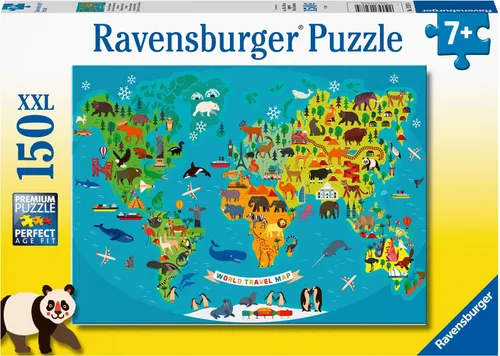 Tierische Weltkarte Ravensburger 13287