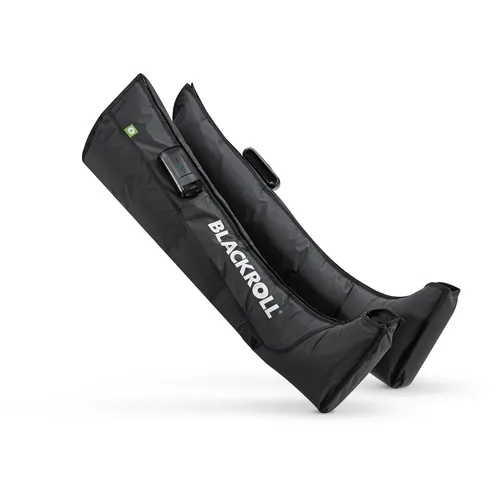 Blackroll Compression Schuhe (Größe M | 81-88cm, schwarz) - Massagegeräte für exklusive Regeneration: Die Kompressionsstiefel mit drei Massagemodi und fünf Kammern fördern die Erholung nach intensivem Training.