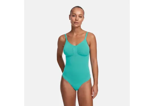 cfab (creamy fabrics) Miederbody Bodysuit Sculpting Shapewear mit String-Mint-M (1-tlg) Figurformend