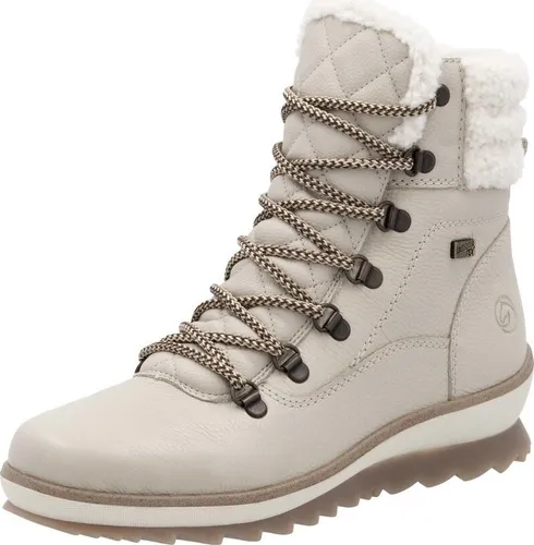 Remonte Damen R8485 Stiefelette, Beige, 39 EU - Wanderschuhe mit Komfortweite, aus echtem Leder, wasserabweisend und mit herausnehmbarer Einlegesohle für optimalen Tragekomfort.