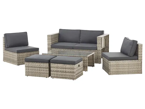 Juskys Polyrattan Gartenmöbel Set Salou von Juskys