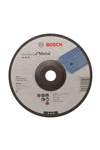 Bosch 1x PRO Metal Longlife Schleifscheibe für große Winkelschleifer und 22,23‑mm-Bohrung (für Stahl, Ø 180 mm, Professional Zubehör Großer Winkelschleifer)