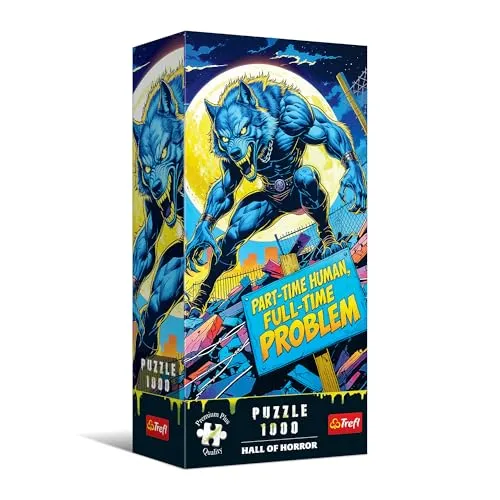 Trefl Premium Plus Quality – Hall of Horror Puzzle: Werwolf – 1000 Teile, Serie voller Horror und düsterer Atmosphäre, perfekt passende Teile, für Erwachsene und Kinder ab 14 Jahren