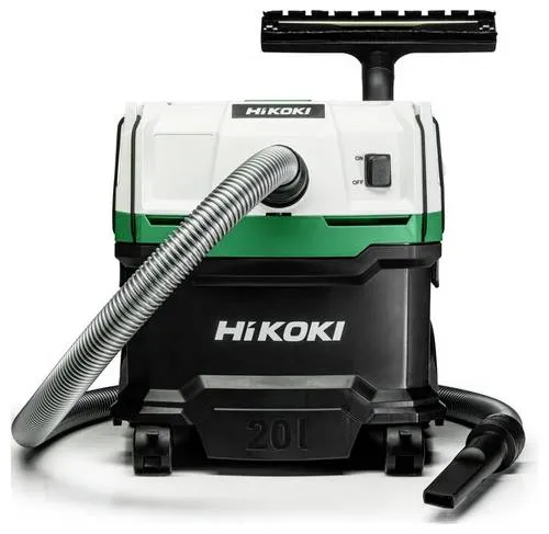 HiKOKI RP200SL Nass- / Trockensauger 1200W - Nass- & Trockensauger mit 1200W Motor, ideal für Baustellen und Werkstätten. Kompakt, leicht und mit L-Klasse Filter für optimalen Anwenderschutz und hohe Saugleistung.