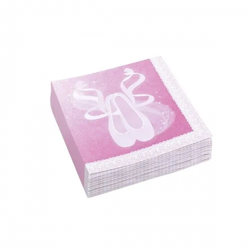 Servietten Ballerina, 33 x 33 cm, 20 Stück