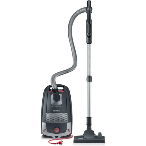 Severin BC 7048 Beutel-Staubsauger - Energiesparender Bodenstaubsauger für Hartböden und Teppiche, ideal für Allergiker. Mit geruchshemmendem HEPA 14 Filter und leisen 74 dB, perfekt für große Flächen.