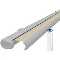 Eclipse Elektrische Kassettenmarkise 2,0x15m in Kieselfarbe in beige von Eclipse