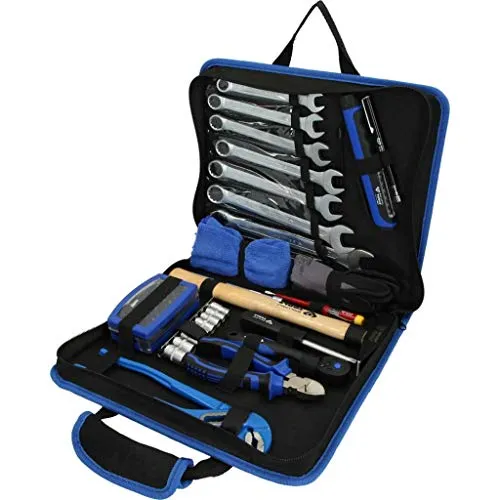 BRILLIANT TOOLS BT024064 Werkzeug-Nylontasche, 58-tlg - Hochwertiges Werkzeugset - Werkzeug-Sets mit strapazierfähiger Nylontasche, ausgestattet mit langlebigen Chrom-Vanadium-Stahl-Werkzeugen, ideal für professionelle Anwender.