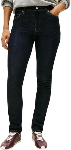 Tommy Hilfiger Slim-fit-Jeans DNM SLIM RW blau 29 - Moderne Slim-fit-Jeans in Blau mit Stretchanteil für optimalen Tragekomfort. Ideal für lässige Outfits und vielseitig kombinierbar. Pflegeleicht und knöchellang.