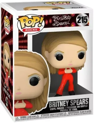 Funko Pop! Rocks Britney Spears Catsuit Vinyl Figur - Wackelkopffigur aus hochwertigem Vinyl, ca. 9,5 cm groß, ideal für Sammler und Britney Spears Fans - perfektes Geschenk für jeden Anlass!