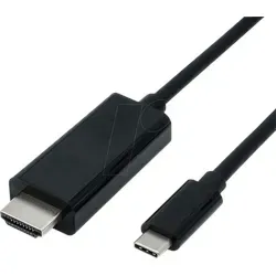 VALUE HDMI-USB-Kabel 1m mit 4K Unterstützung - HDMI-Kabel & Videokabel, 1 m lang, abgeschirmt für optimale Signalqualität und unterstützt 4K Auflösung für gestochen scharfe Bilder.