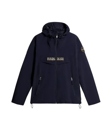 Napapijri Regenjacke Rainforest Open Summer blau XXXL (58) - Stylische Regenjacke aus 100 % atmungsaktivem Polyamid, ideal für den Sommer. Mit praktischem Reißverschluss und Logo-Stickerei für einen lässigen Look.
