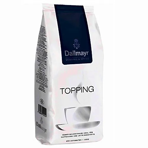Dallmayr Topping 10 x 1kg Milchpulver Vending - Kaffee und Milchpulver für Gastronomie, cremiger Milchschaum für perfekte Cappuccinos und Latte Macchiatos, ideal für Kaffeevollautomaten.