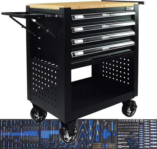 TRUTZHOLM Werkstattwagen mit 4 Schubladen von Trutzholm