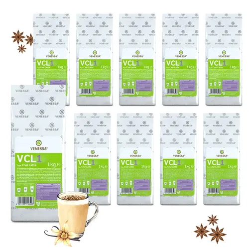 VENESSA VCL1 Chai Latte 10 x 1kg Instant Milchtee Getränkepulver für Automaten