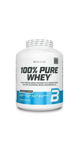 BioTech USA 100% Pure Whey - Cookies & Cream, 2270 g Dose - Protein Shakes & Muskelaufbau, hochwertiges Whey-Protein für optimalen Muskelaufbau und köstlichen Geschmack.