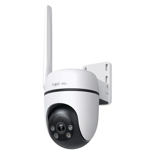 Tapo C501GW Pan/Tilt 4G LTE Überwachungskamera Aussen, Kein WLAN erforderlich, 1080P Full HD, 360° Bewegungsverfolgung, Keine monatliche Gebühr, KI-Erkennung, Sternenlicht-Farbnachtsicht, Dual-Modus
