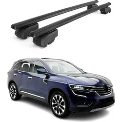 OMAC Dachträger Gepäckträger für Renault Koleos HV 2017-2023 - Dachgepäckträger aus leichtem Aluminium, wasserdicht und abnehmbar. Ideal für Fahrräder, Skier und mehr. Aerodynamisches Design für weniger Windgeräusche und einfache Montage.