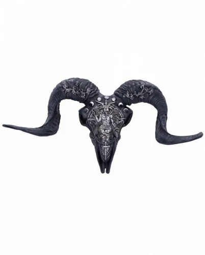 Horror-Shop Dekofigur Baphomet's Veneration Wandskulptur als Gothic Deko