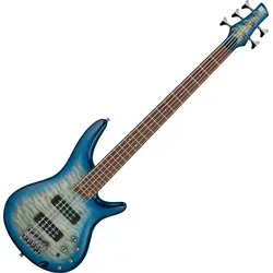Ibanez SR405EQM-SCB E-Bass in Cosmic Blue Starburst - E-Bass der SR Standard Serie mit Wölkchenahorn-Decke und aktiven PowerSpan Tonabnehmern. Ideal für Musiker, die Qualität und Stil vereinen möchten.