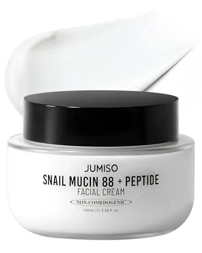 JUMISO - Schneckenmucincreme 88 + Peptide 100ml | Kbeauty für empfindliche Haut, beruhigt Akne, stärkt die Haut