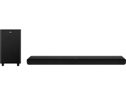TCL TS8212 2.1.2 BT Dolby Atmos Soundbar - Soundbars, 2.1.2-Kanal Dolby Atmos für raumfüllenden Sound und 300W maximale Ausgangsleistung – für ein beeindruckendes Heimkino-Erlebnis.
