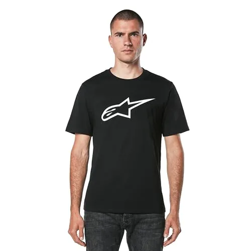 Alpinestars Ageless 2.0 T-Shirt, schwarz, Größe M für Männer - Fahrradbekleidung mit klassischem, sportlichem Look und weichem Material aus gekämmter Baumwolle für optimalen Tragekomfort.