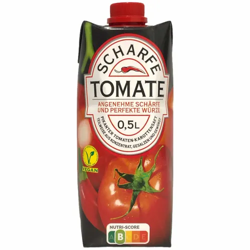 Scharfe Tomate Pikanter Tomatensaft, 500 ml