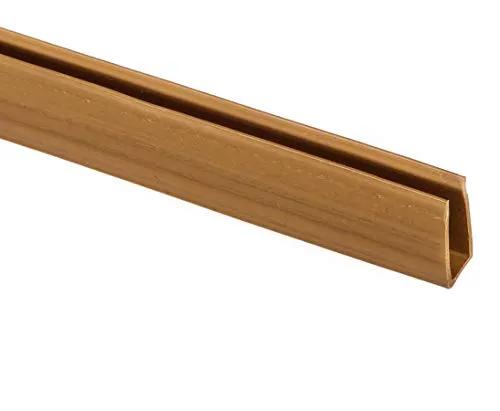 bambus-discount.com U-Profil für Sichtschutz Kunststoffmatten 150cm lang teakfarben