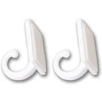 Bestlivings 2er Set Dekoschal Ellen Universalband Inkl. Raffhalter 140 cm x 145 cm Rot