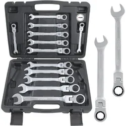 TECPO Gelenk Ratschenschlüssel Satz SW 8-22 mm von TECPO