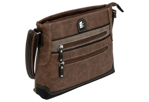 EAAKIE Umhängetasche Damen - Stylische Umhängetasche in Lederoptik, ideal für Freizeit, Schule und Arbeit. Mit zwei großen Hauptfächern und verstellbarem Trageriemen für maximalen Komfort.