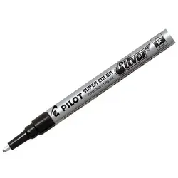 PILOT Permanent-Marker SUPER COLOR SILVER, feine Spitze von PILOT