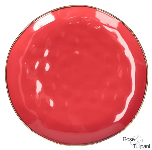 Rose & Tulpani Speiseteller Speiseteller Steingut Teller groß Vintage Essteller 27cm Concerto, Handgefertigt, Spülmaschinenfest, Mikrowellengeeignet