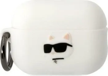 Karl Lagerfeld Silikon NFT Choupette Kopf 3D - AirPods Pro 2 Hülle - Audio-Zubehör mit einzigartigem 3D Choupette Design, bietet stilvollen Schutz und Funktionalität für Ihre AirPods Pro 2. Hochwertiges Silikon schützt vor Kratzern und Stößen.