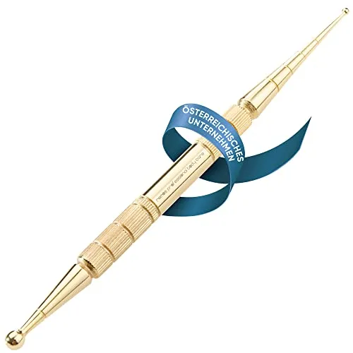 REMOS Akupressurstift und Meridianstift Messing Länge 13 cm Kugel Ø 2/4.5 mm