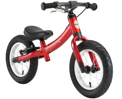 BIKESTAR Kinderlaufrad 12 Zoll Flex, rot - Kinderfahrzeuge: Das BIKESTAR Laufrad fördert die Balance und Motorik von Kindern ab 3 Jahren. Mit drehbarem Rahmen und höhenverstellbarem Sattel wächst es mit Ihrem Kind mit.