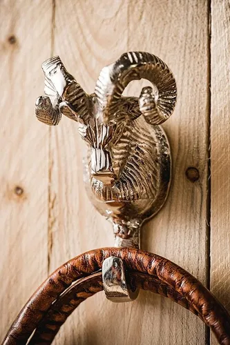 MichaelNoll Wanddekoobjekt Wandhaken Widder Haken Garderobenhaken 8,5x7x14cm - 3er/ 5er/ 10er Set (3 St)