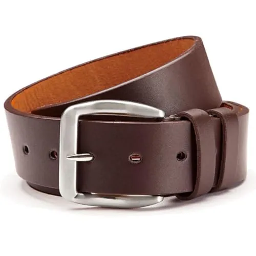 BEZLIT Herren Jeans Hosen Gürtel Doppel Schlaufe Braun 115 cm