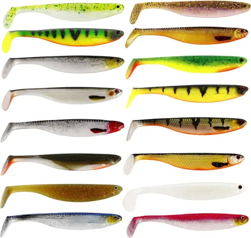 Westin ShadTeez 10cm 6g - 3 Gummifische, Farbe:Gold Rush