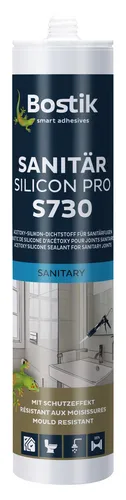 Bostik S730 Sanitär Silicon Pro Silbergrau 300 ml