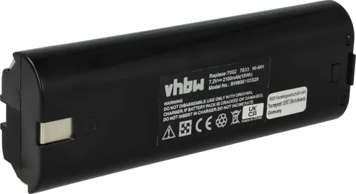 vhbw Akku kompatibel mit Makita 4770D, 6002D, 4307D, 4307DW, 6002DW, 6002DWK, 6010D, 4071D, 4073D, 3700D, 3700DW Werkzeug (2100 mAh, NiMH, 7,2 V)